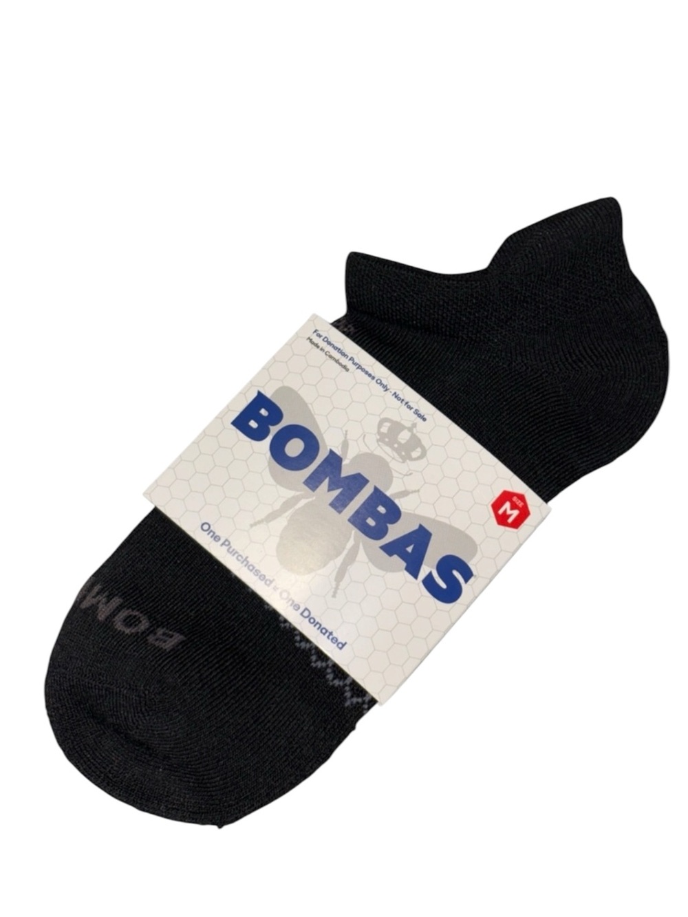 Bombas Black Honeycomb No Show Ankle New Socks Bundle of 3 Pairs Size Medium - Picture 10 of 11